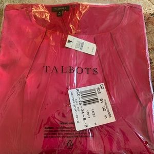 Blouse -Talbots . Color- Jazz Pink
